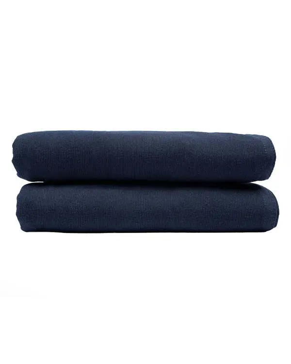 Terra Fringeless XL Bath Bundle - Navy - 2 Pack | Sand Cloud - Image 5