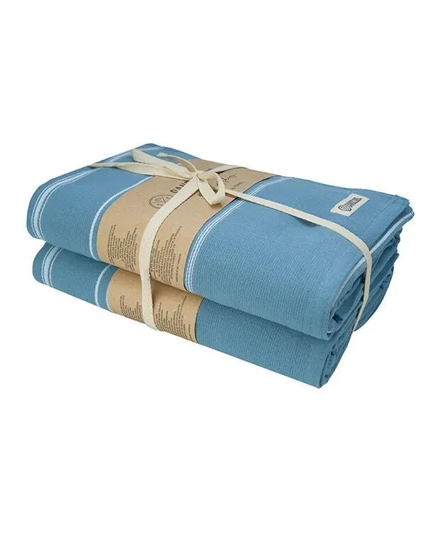 Classic Fringeless XL Bath Bundle - Slate Blue - 2 Pack | Sand Cloud - Image 4