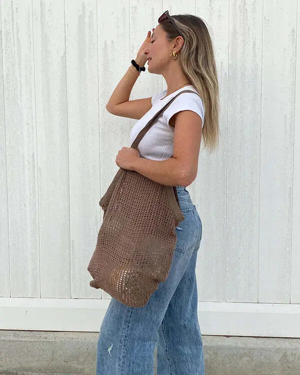 Net Market Bag Taupe | Sand Cloud - Image 2