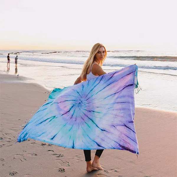 Luna Tie Dye Beach Towel - Sand Cloud | Sand Cloud - Image 3