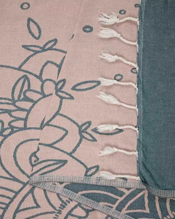 Flower Mandala Ocean Teal | Sand Cloud - Image 3