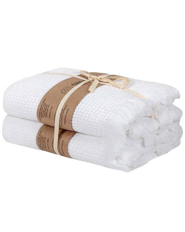 Micro Waffle XL Bath Bundle - 2 Pack -White | Sand Cloud