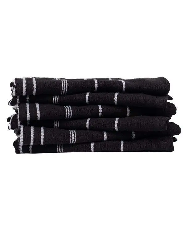 Classic Bath Washcloth Bundle- 6 Pack - Black | Sand Cloud - Image 2