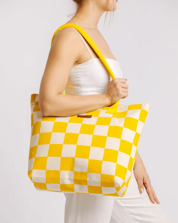 Alternative view of Checker Beach Tote | Sand Cloud