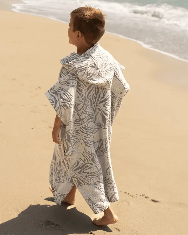 Sharks Hooded Poncho Youth | Sand Cloud - Image 3