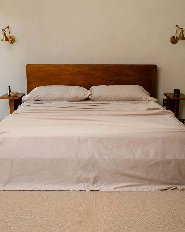 Luxe Sateen Flat Top Sheet Beige | Sand Cloud - Image 2
