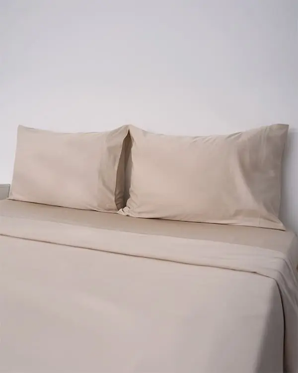 Luxe Sateen Pillowcase Set Beige | Sand Cloud - Image 2