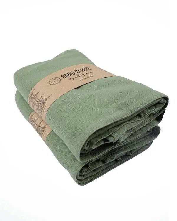 Terra Fringeless XL Bath Bundle 2 Pack - Hedge Green | Sand Cloud