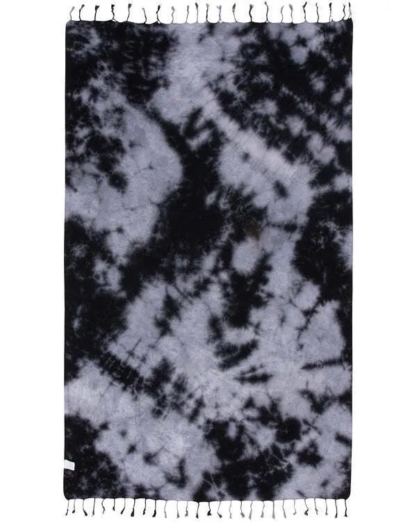 Black Acid Wash Beach Towel- Sand Cloud | Sand Cloud - Image 2
