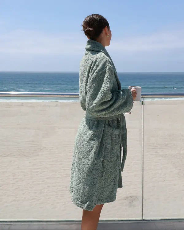 Aquatic Turtle Robe - Sage | Sand Cloud - Image 3