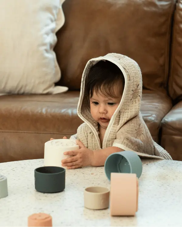 Rainbow Gauze Hooded Poncho | Sand Cloud - Image 2