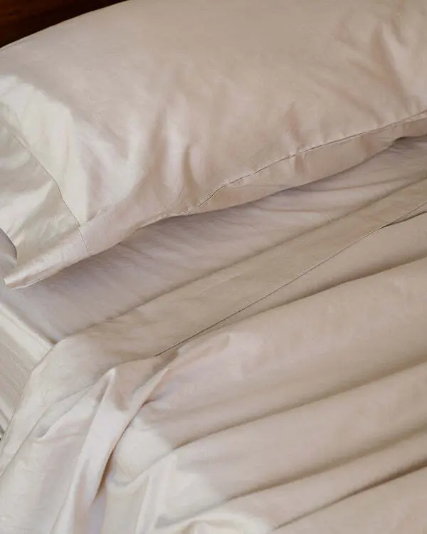 Luxe Sateen Pillowcase Set Beige | Sand Cloud - Image 5