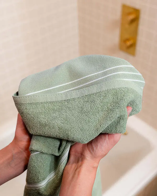 Classic Fringeless XL Bath Bundle 2 Pack - Sage | Sand Cloud - Image 4