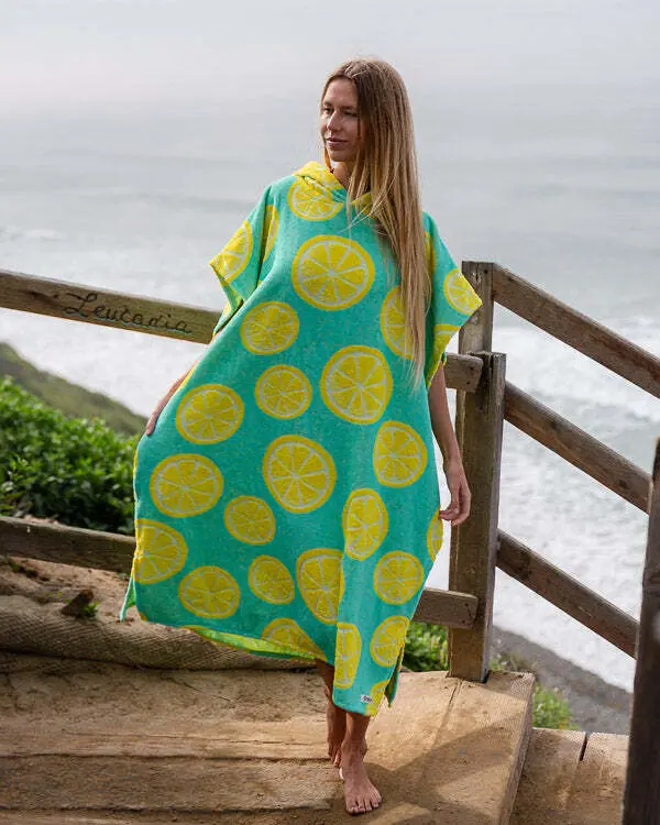 Lemons Hooded Poncho | Sand Cloud - Image 3