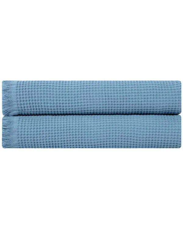 Alternative view of Micro Waffle XL Bath Bundle - 2 Pack -Slate Blue | Sand Cloud