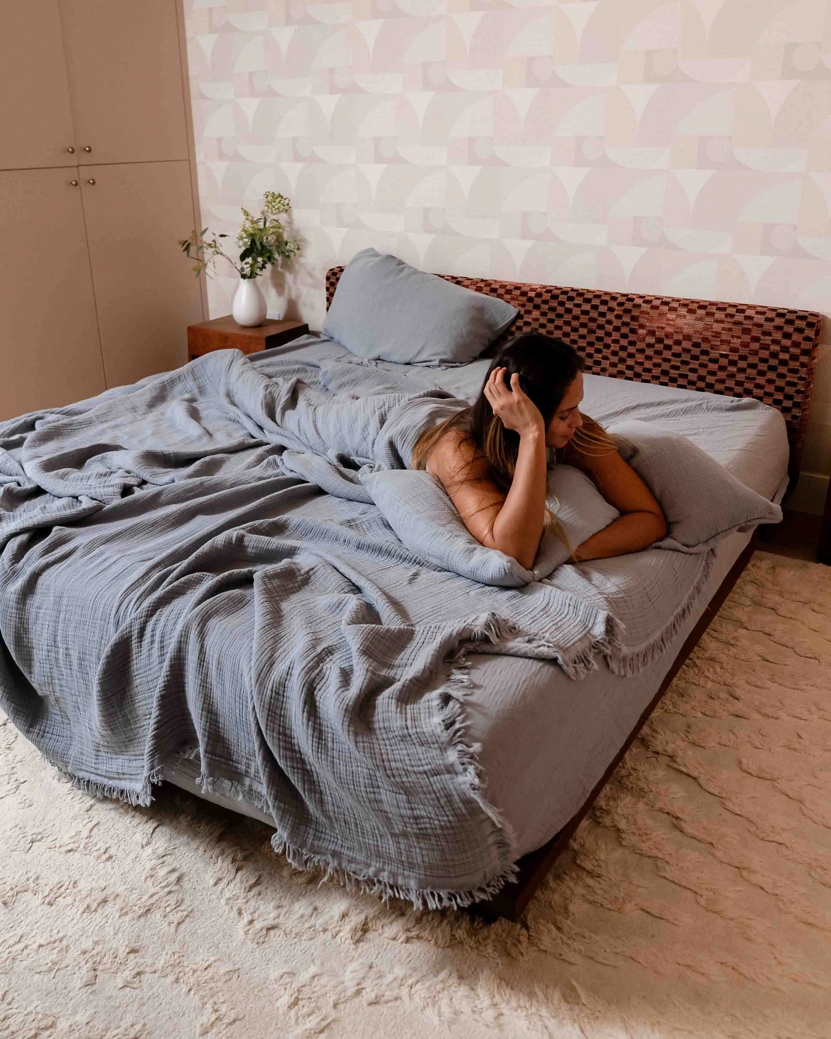 Lara Light Grey - PARTY BLANKET - Queen | Sand Cloud