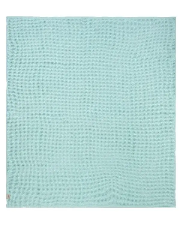 Little Fishies Waffle Blanket - Seafoam | Sand Cloud - Image 5