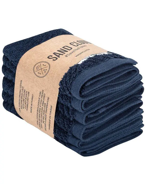Willow Bath Washcloth Bundle - 6 Pack - Deep Ocean | Sand Cloud
