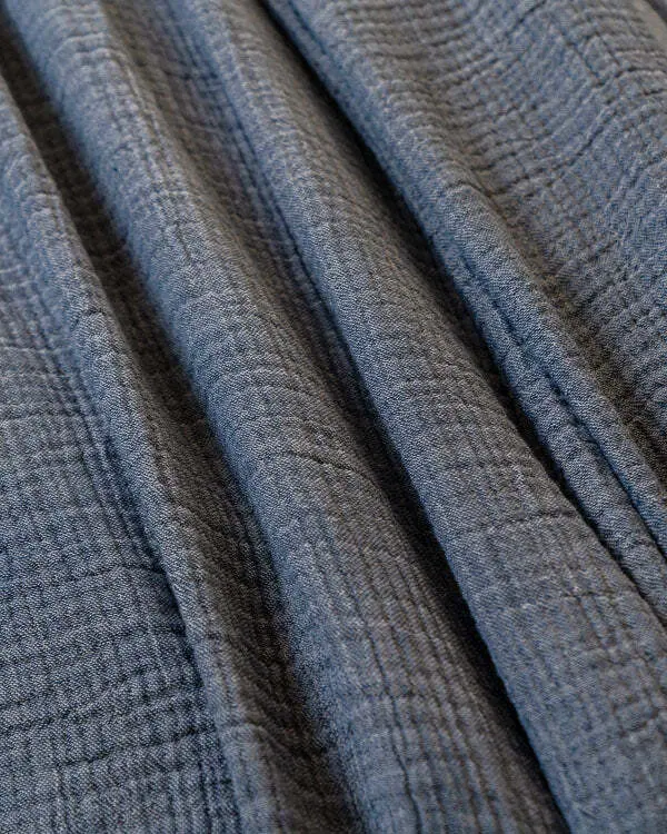 Senna Melange PARTY BLANKET Indigo - Queen | Sand Cloud - Image 6