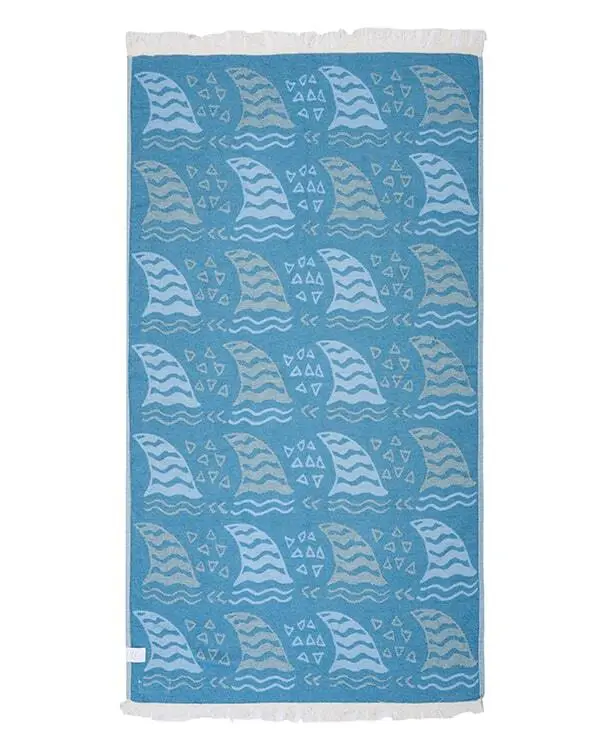 Alternative view of Shark Fin Kids Towel | Sand Cloud