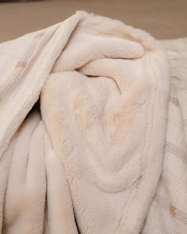 Cozy Texture Plush Blanket - Beige | Sand Cloud - Image 2