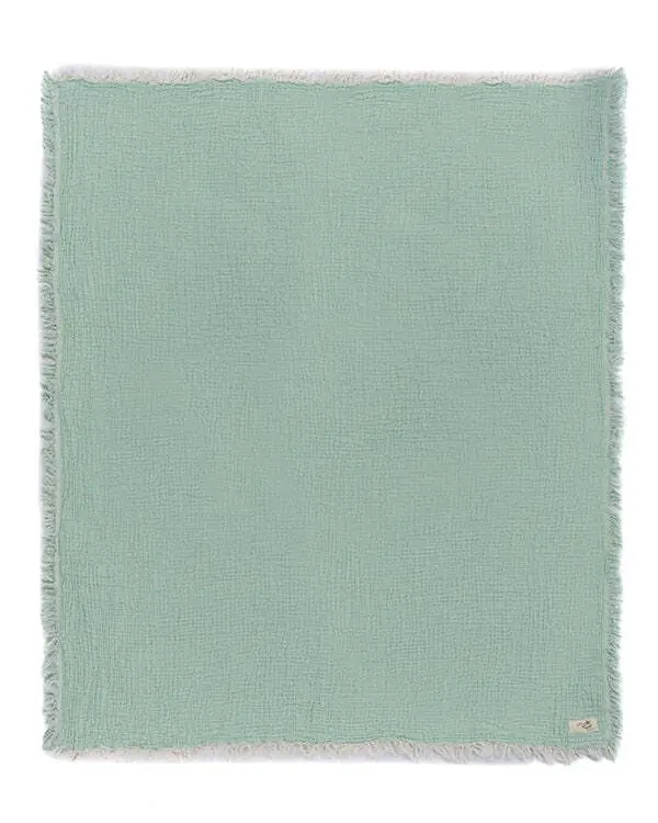Little Fishies Gauze Receiving Blanket Set - 3 Pack - Seafoam / Peach Fuzz / Natural | Sand Cloud - Image 3