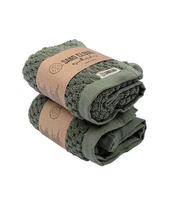 Atom Hand Bath Bundle 2 Pack - Hedge Green | Sand Cloud - Image 4
