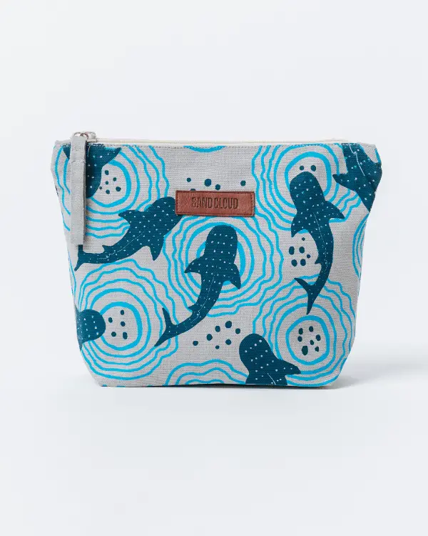 Shark Ripples Zipper Pouch | Sand Cloud - Image 3