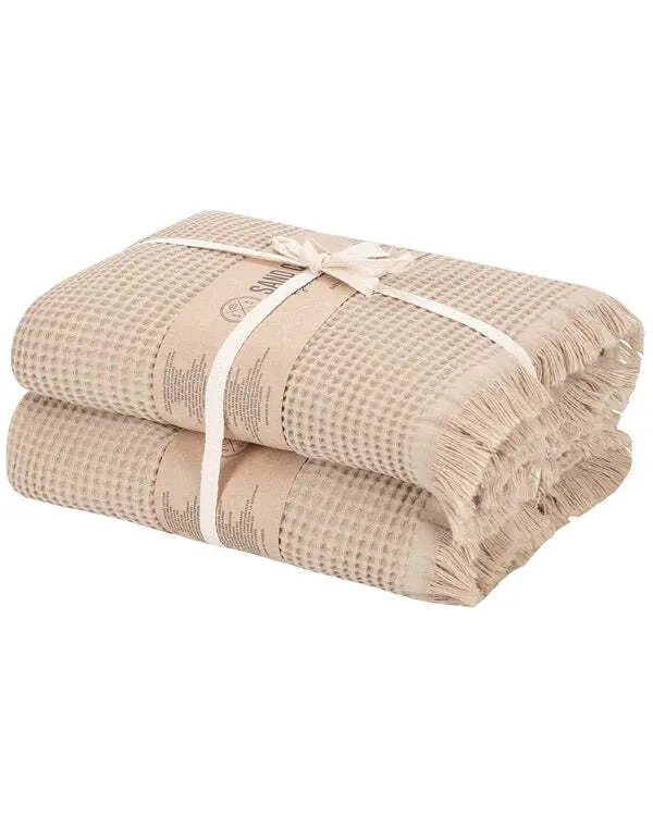 Micro Waffle XL Bath Bundle - 2 Pack -Sand | Sand Cloud