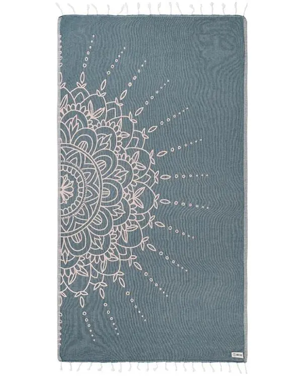 Flower Mandala Ocean Teal | Sand Cloud
