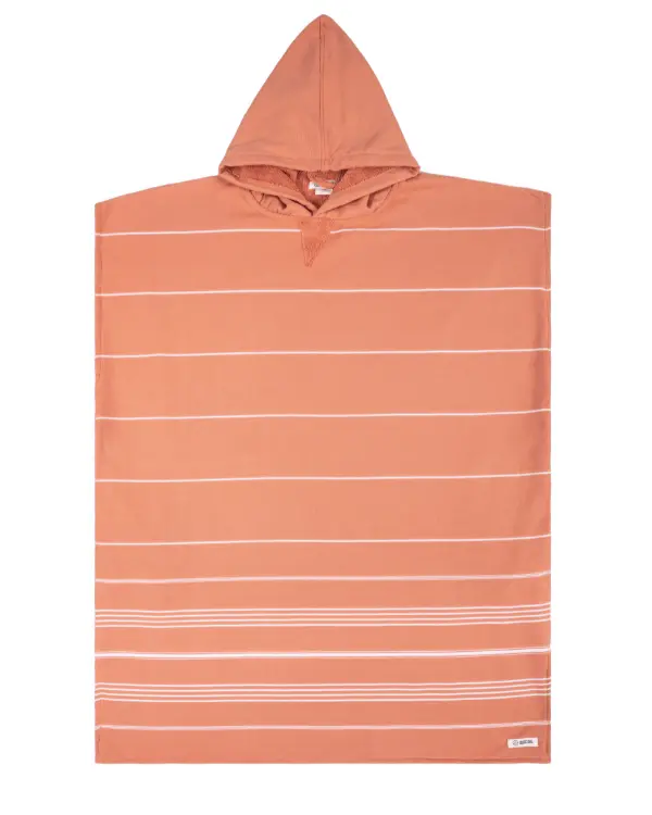 Alternative view of Classic Stripe Hooded Poncho Dusty Pink | Sand Cloud