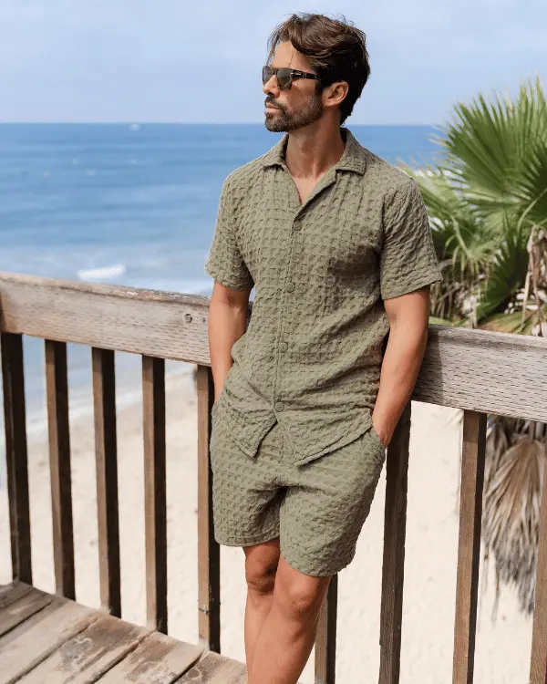 Orb Waffle Short - Olive - Mens | Sand Cloud - Image 3