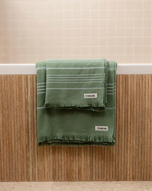 Classic XL Bath Bundle - Hedge Green | Sand Cloud - Image 2