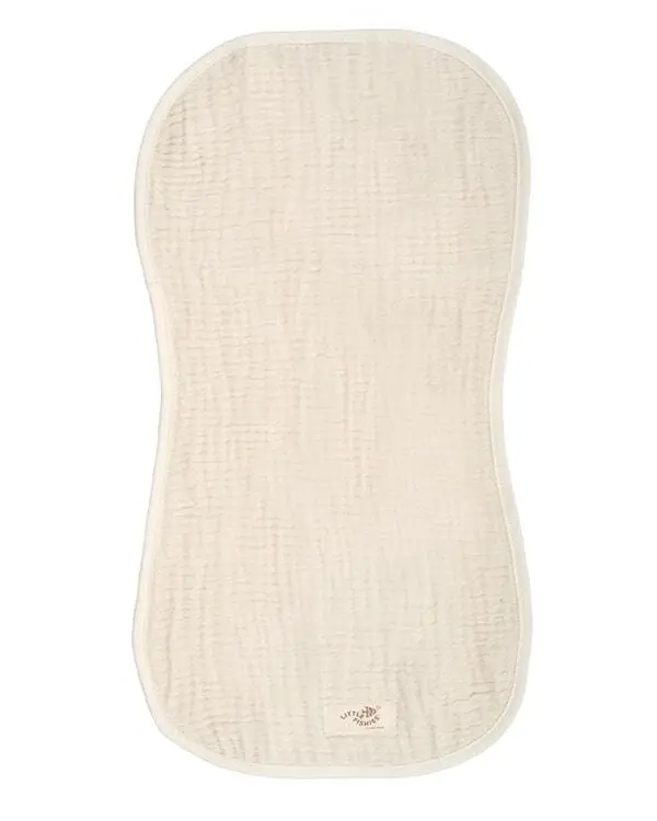 Little Fishies Gauze Burping Cloth Bundle - 3 Pack - Natural / Beige / Warm Taupe | Sand Cloud - Image 6