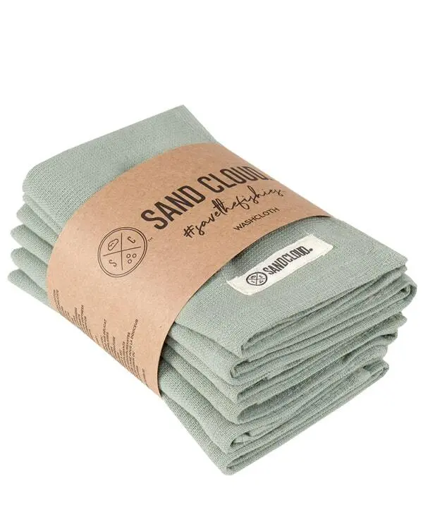 Terra Bath Washcloth Bundle - 6 Pack - Sage | Sand Cloud
