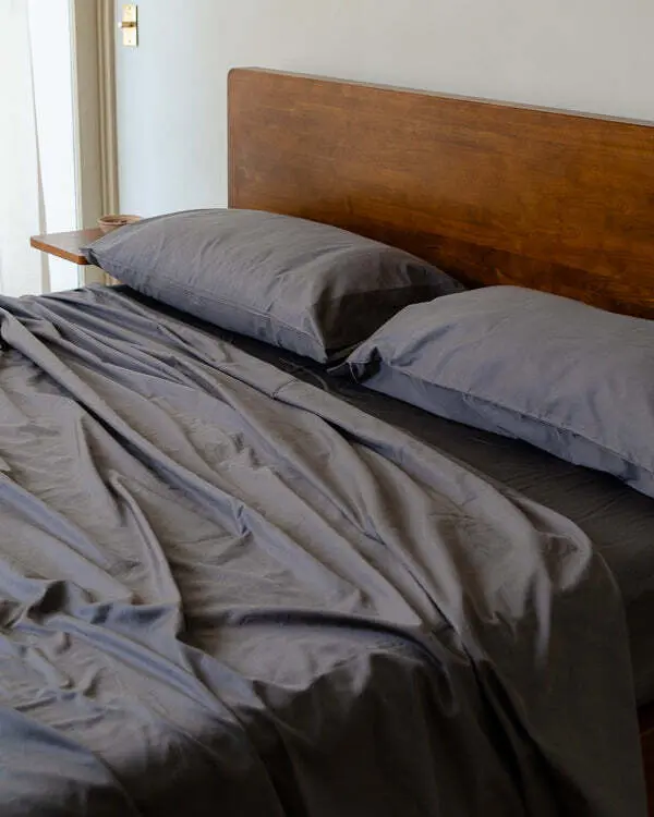 Luxe Sateen Sheet Set Steel Grey | Sand Cloud - Image 2