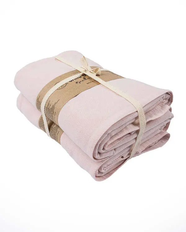 Terra Fringeless XL Bath Bundle 2 Pack - Calcite Pink | Sand Cloud - Image 6