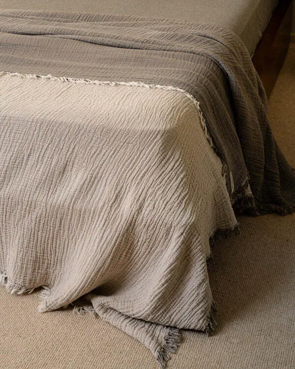 Senna Melange PARTY BLANKET - Beige - King | Sand Cloud - Image 2
