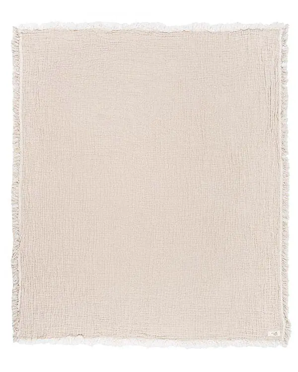 Little Fishies Gauze Receiving Blanket Set - 3 Pack - Natural / Beige / Warm Taupe | Sand Cloud - Image 5
