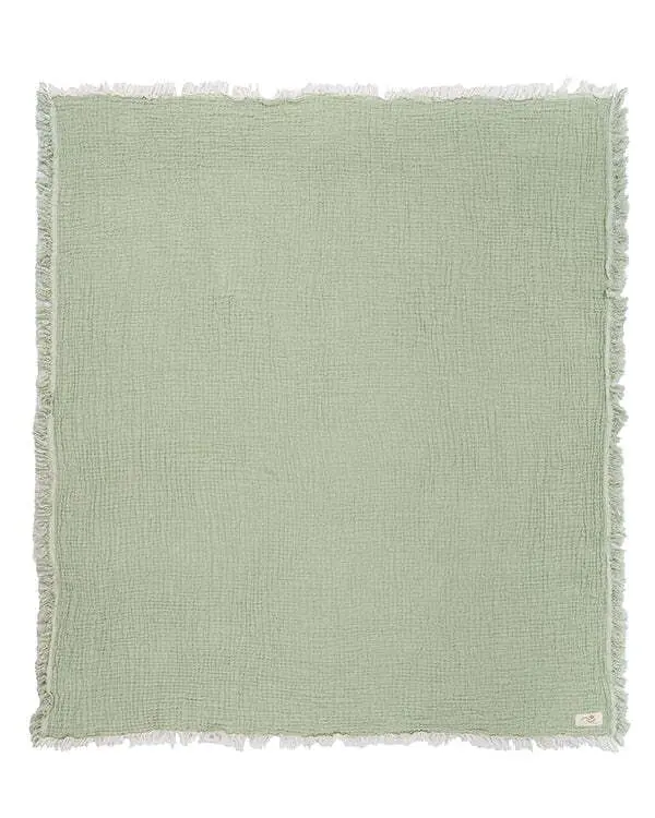 Little Fishies Gauze Receiving Blanket Set - 3 Pack - Sage / Grey / Navy | Sand Cloud - Image 3