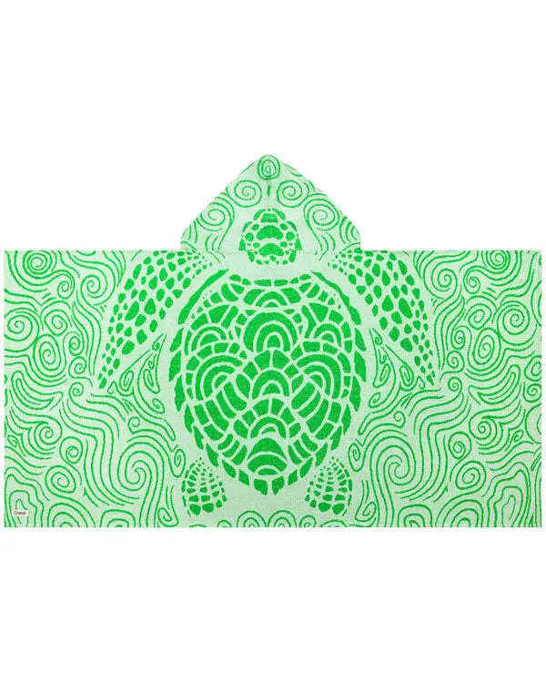 Swirl Turtle Hooded Kids Bath Towel | Sand Cloud - Image 2