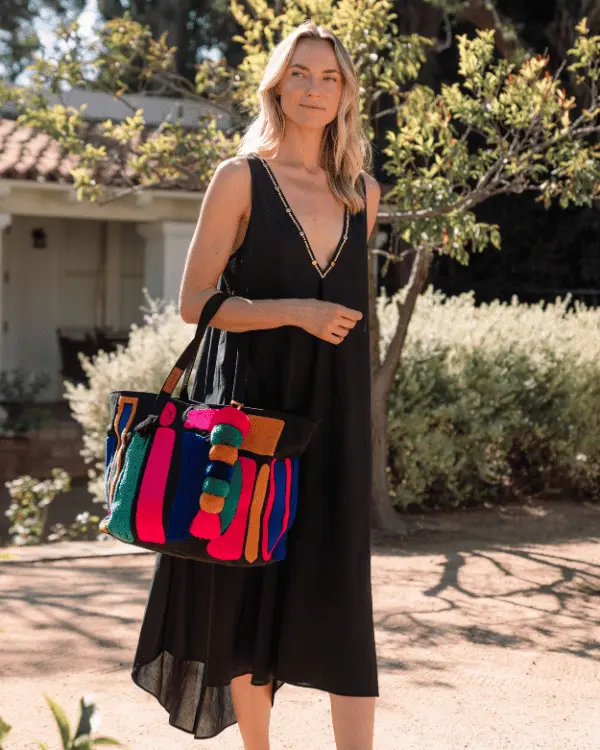 Hermosa Chenille Tote - Black | Sand Cloud - Image 4
