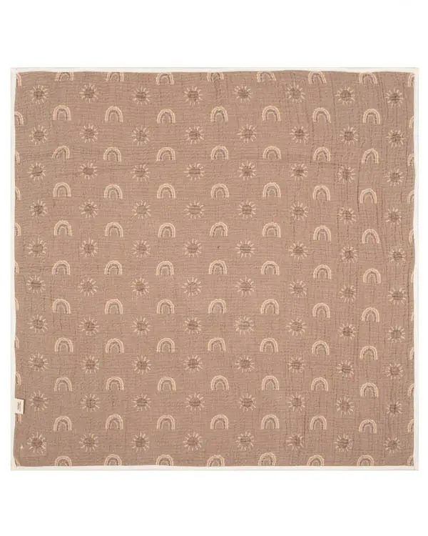 Rainbow Gauze Hooded Blanket Single | Sand Cloud - Image 2