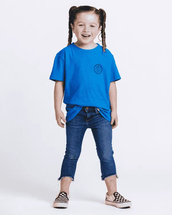 Alternative view of SC Dolphin Kids Tee - Sapphire Blue | Sand Cloud