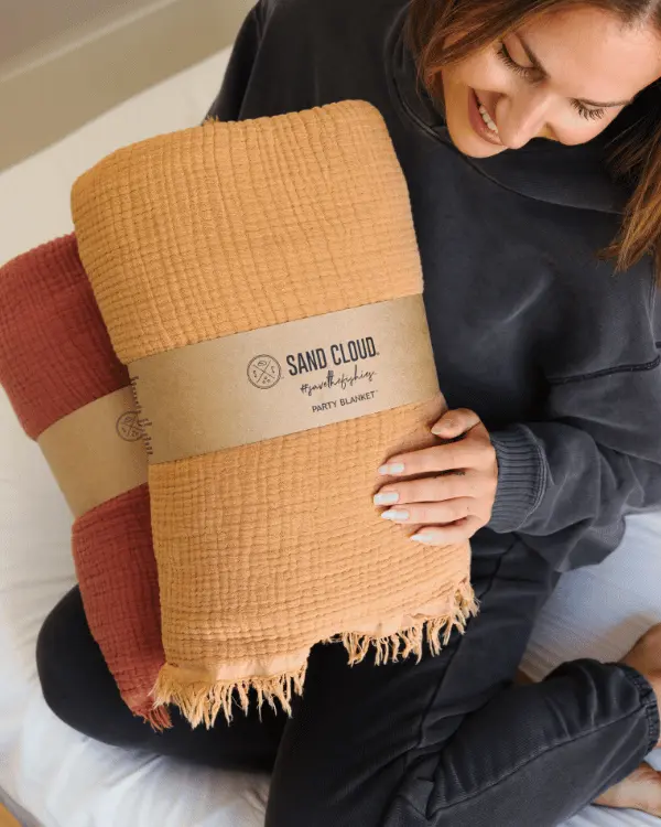 Lara Dusty Peach - PARTY BLANKET - Queen | Sand Cloud - Image 6