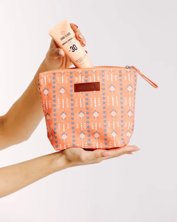 Diamond Mudcloth Zipper Pouch | Sand Cloud - Image 3