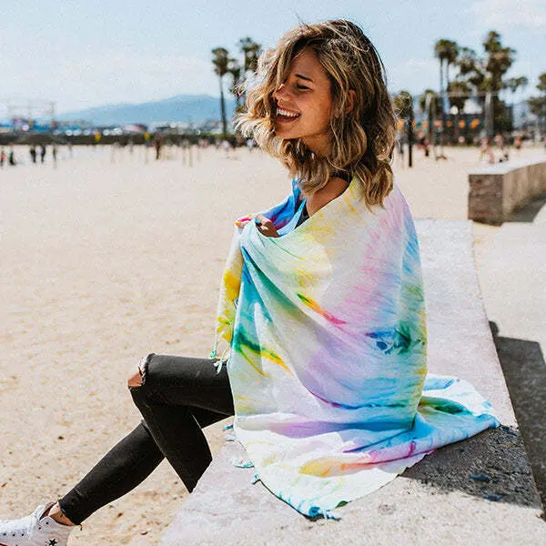 Wanderlust Tie Dye Beach Towel - Sand Cloud | Sand Cloud - Image 5