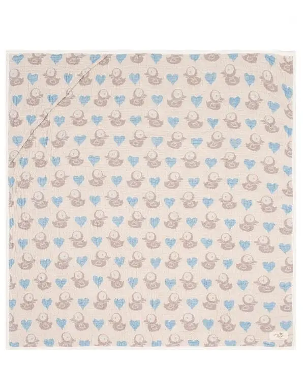 Ducky Gauze Hooded Blanket Single | Sand Cloud