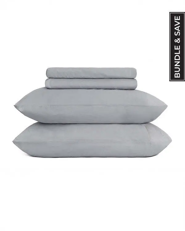 Signature Percale Solid Sheet Set Grey | Sand Cloud
