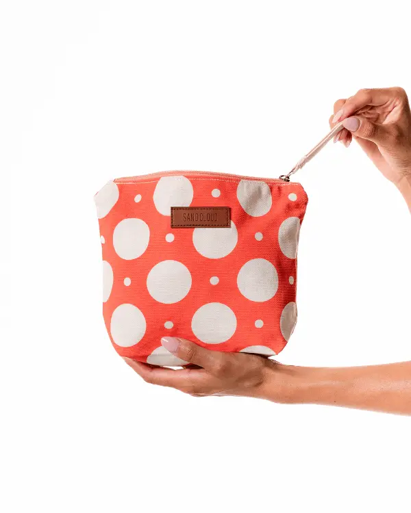 Polka Dot Zipper Pouch | Sand Cloud - Image 4